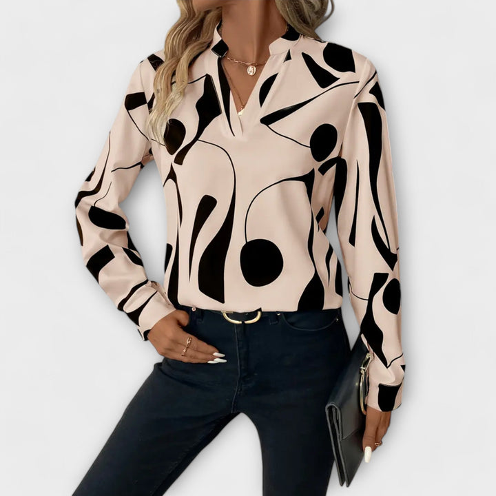 Amanda Elegant Blouse With Design