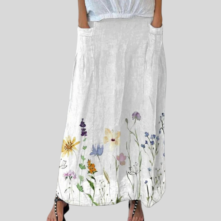 Watercolour Spring Meadows Art Printed Women&
