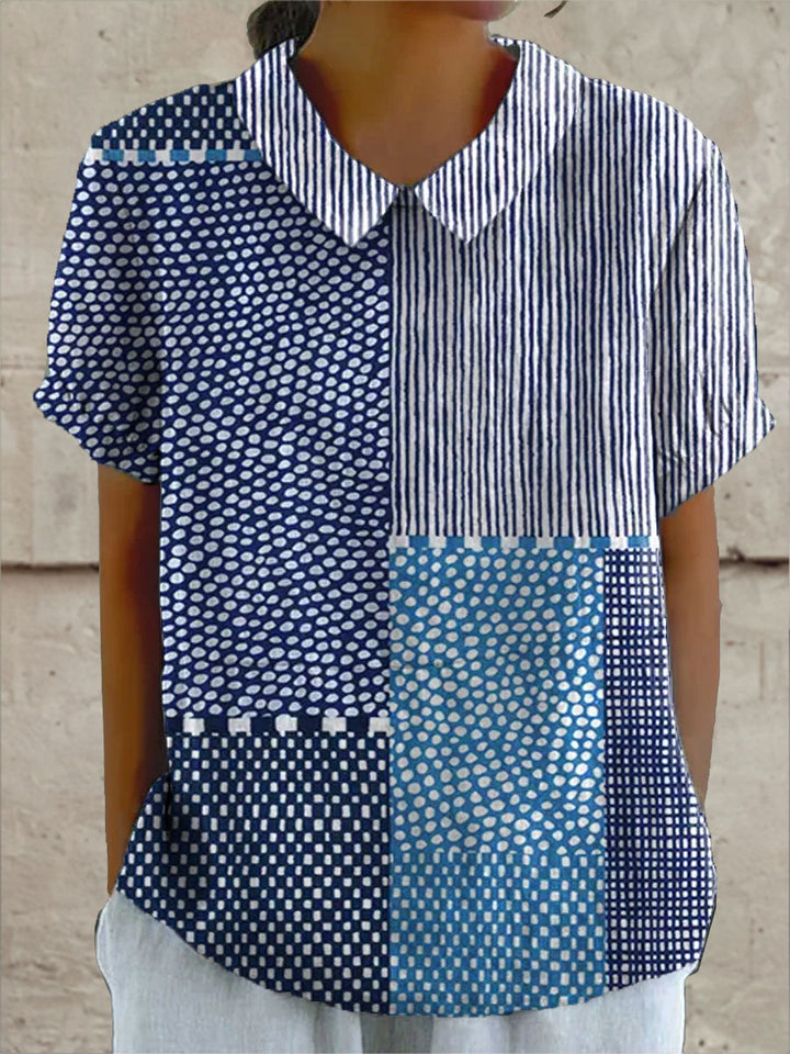 Juliette - Patchwork Print Blouse