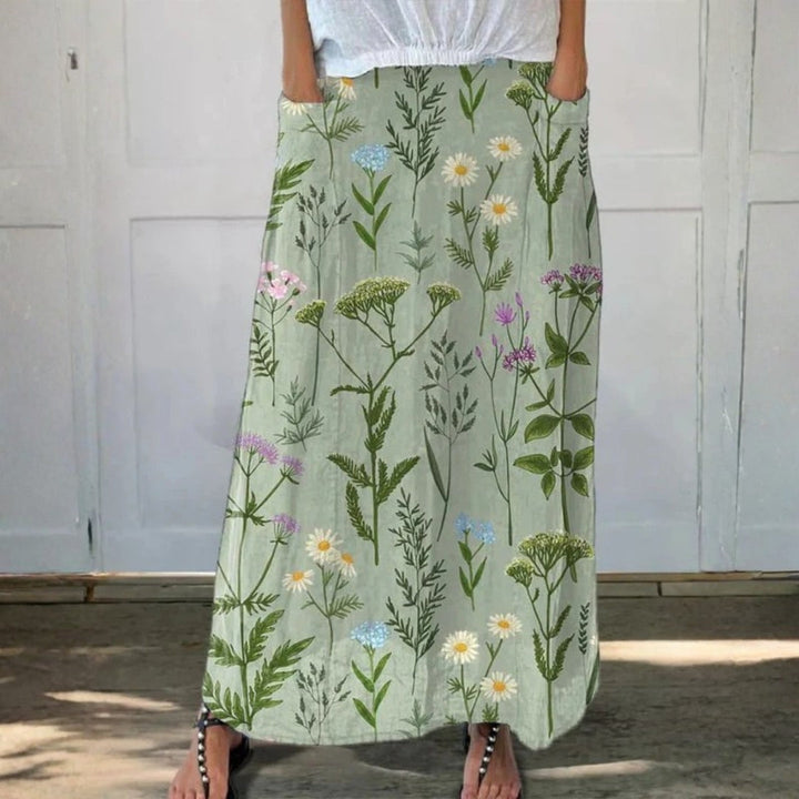 Enriched Spring Field Repeat Pattern Printed Women&