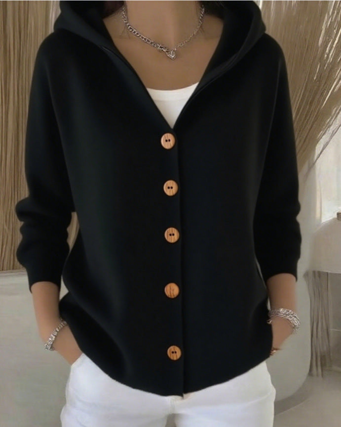 Doris | Hooded Knit Cardigan