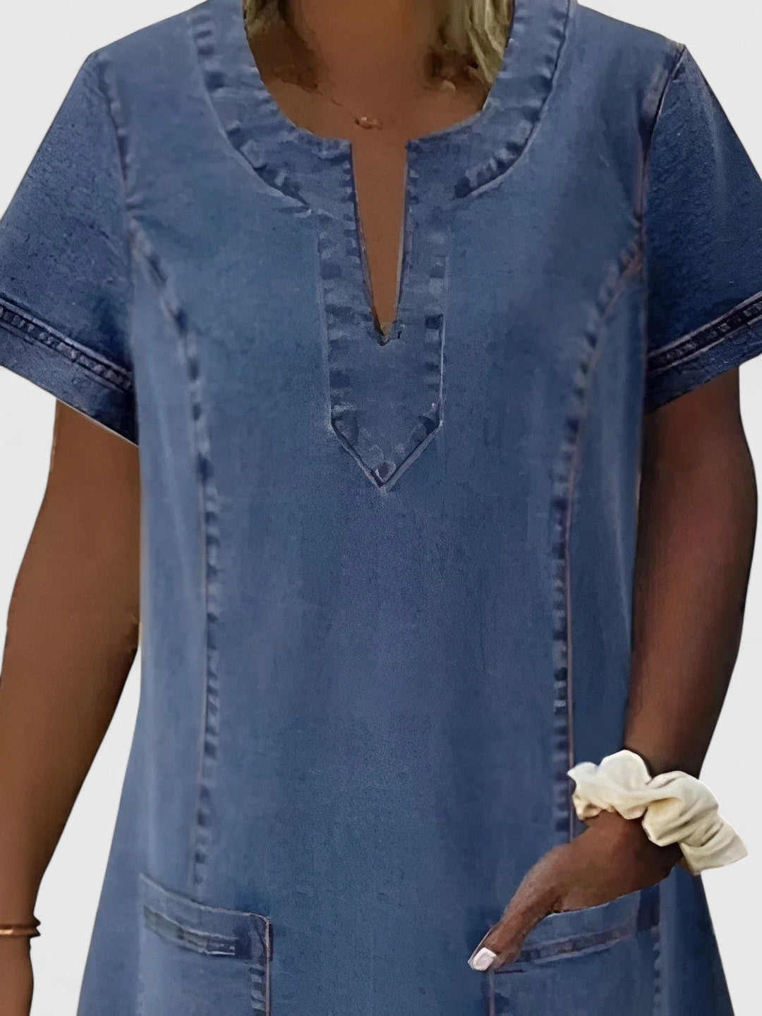 Ellie - Elegant Denim Dress