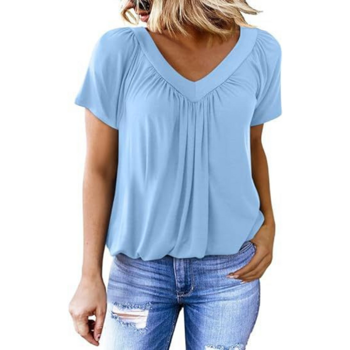 AMARA - Women Casual V-Neck Top