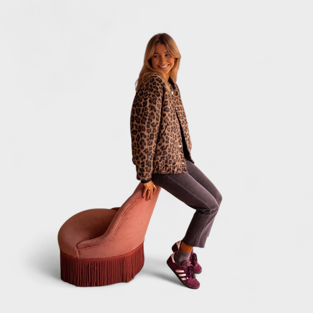 Rosa - Modern Leopard Print Jacket