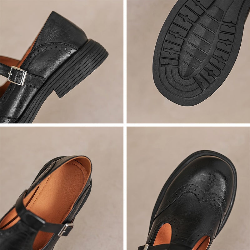 Cora - Elegant Mary Janes Made Of Leather