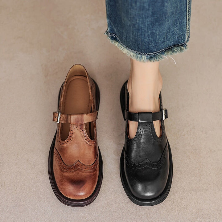 Cora - Elegant Mary Janes Made Of Leather