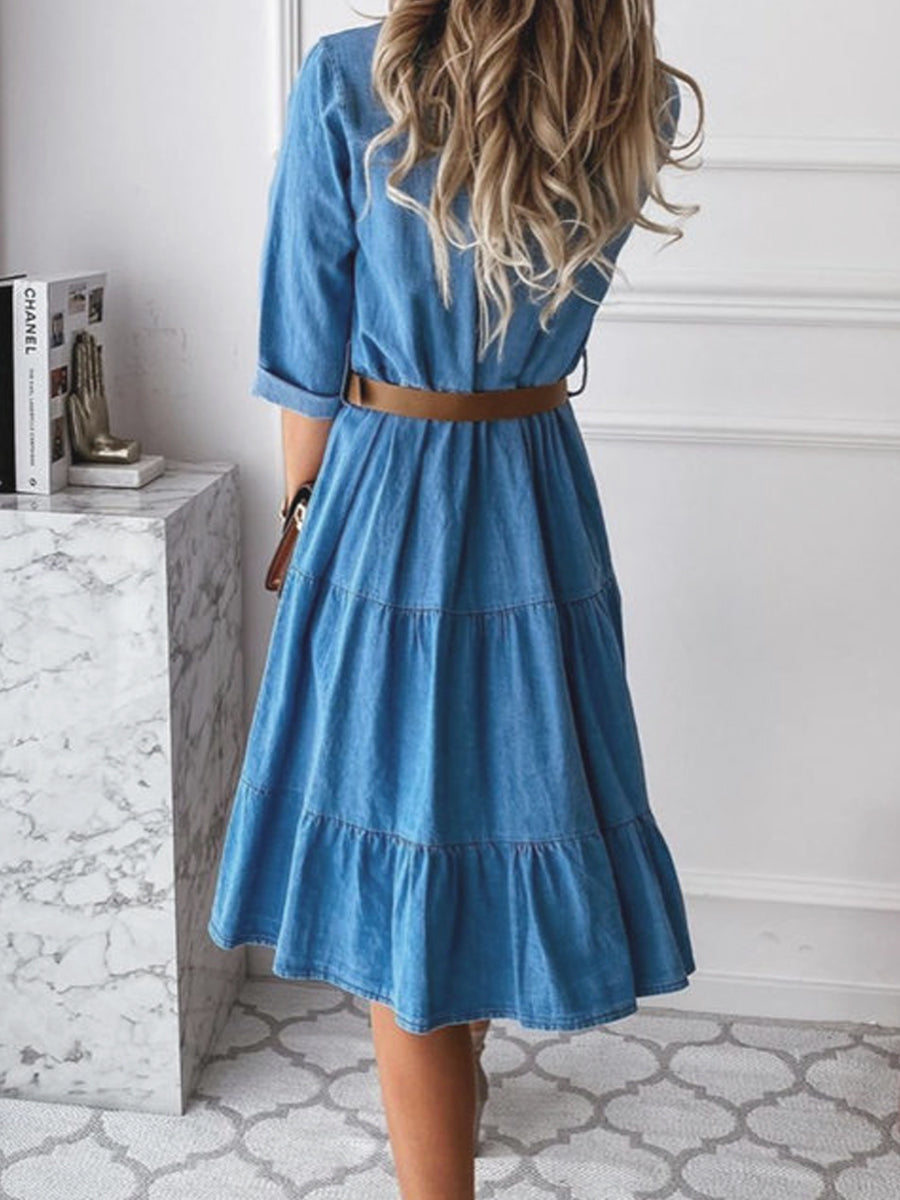 Willow - Casual Elegant Denim Dress